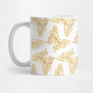 Gold Butterfly Mug